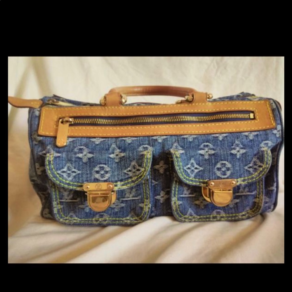Rare denim Louis Vuitton bag. Authentic